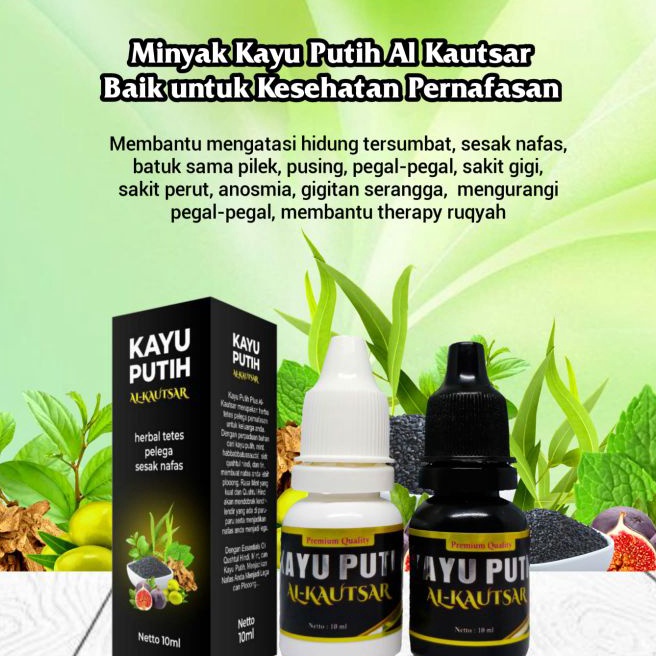 FG2 Minyak kayu putih Al Kautsar Original untuk terapi gangguan nafas dan el kahfi