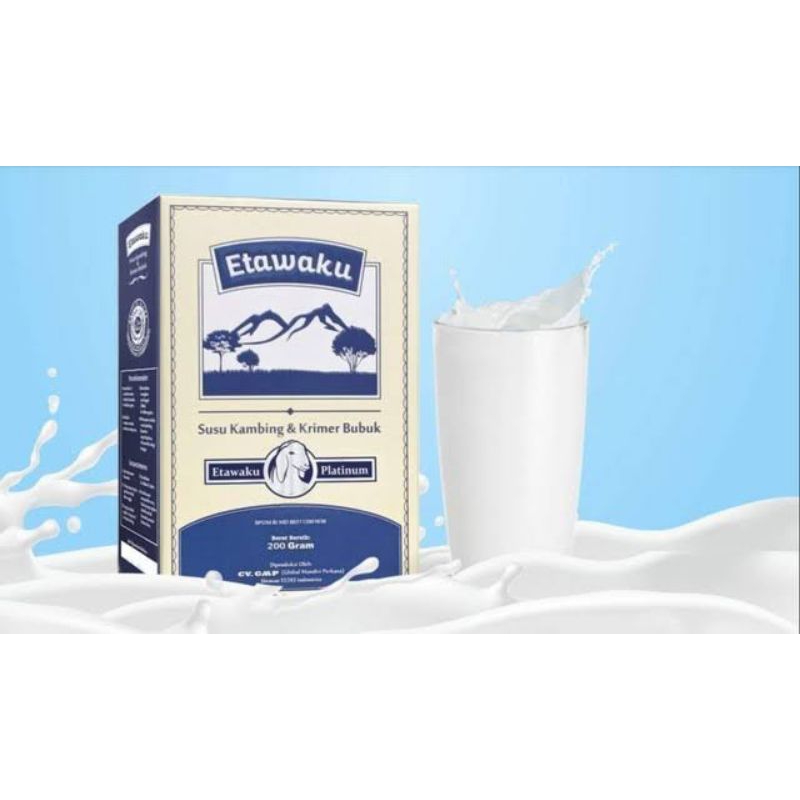

Etawaku Platinum Susu Kambing Etawa UntukNyeriTulang Sendi dan Sesak 1 Box
