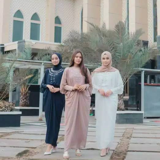 Kaftan Lebaran 2024 Mewah Premium | Kaftan Kondangan Premium | Kaftan Putih Kekinian | Dress Kaftan 