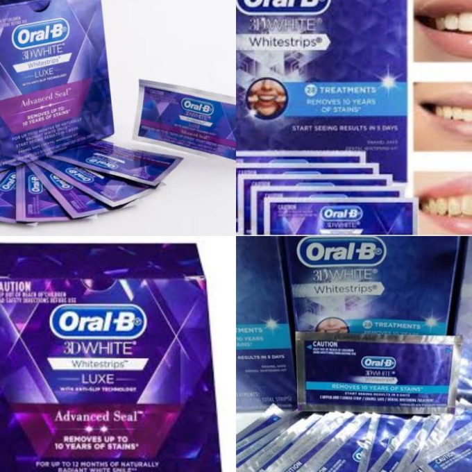 Promo Oral B whitestrip Whitening strip 3D pemutih Gigi whitestrips Luxe oral B