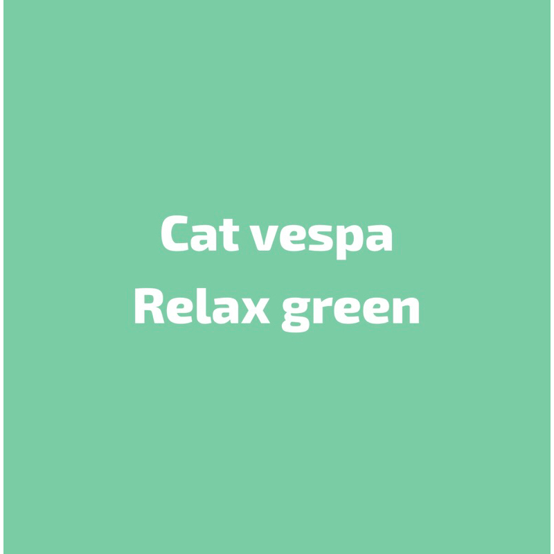Cat green relax vespa
