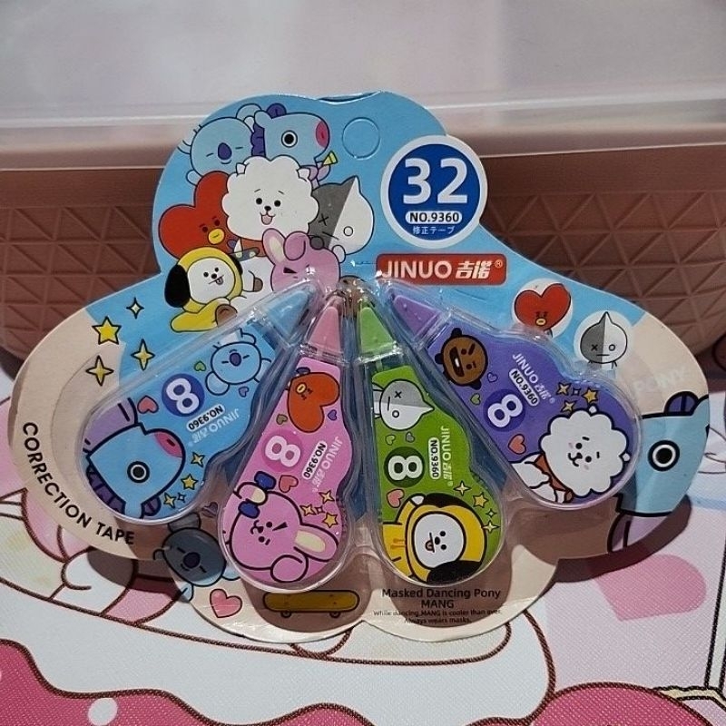 

BT21 Correction Tape BTS Set 4
