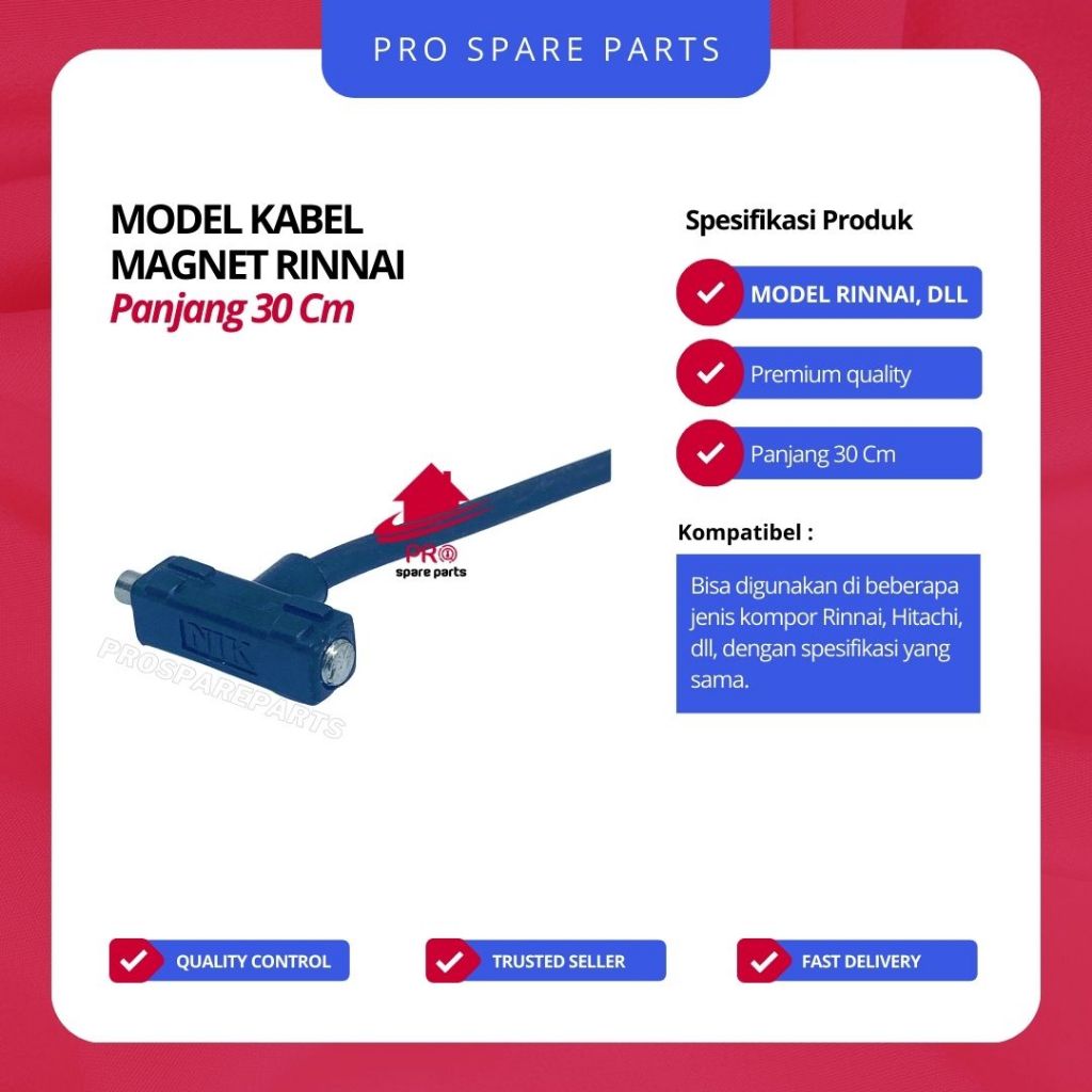 Model Kabel Magnet Kompor Rinnai / Hitachi - Mesin Pemantik Kompor Gas - Sparepart Pematik Kompor