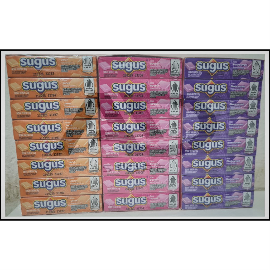 

Permen Sugus Pack is 24 pcs Permen Kunyah