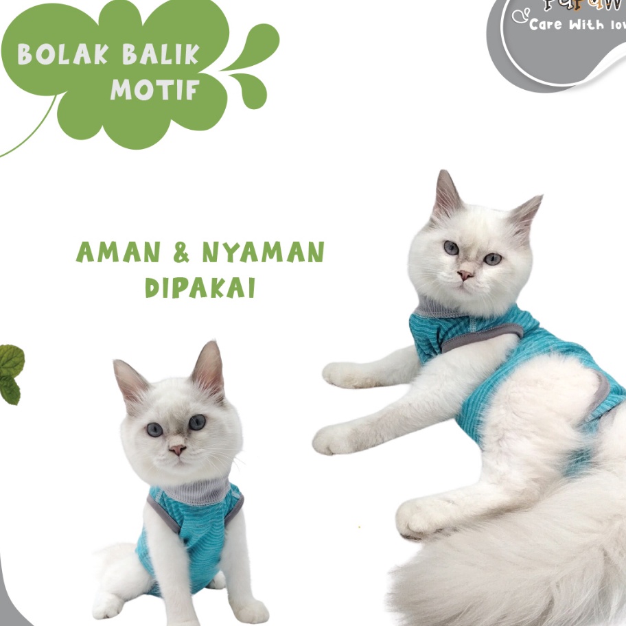 KI3 Baju Steril Kucing Anjing Betina Jantan Untuk Recovery Pasca Operasi