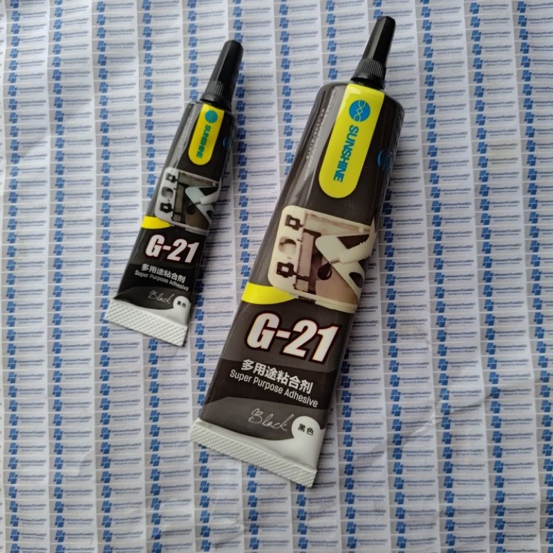 

Lem G21 LEM SUNSHINE G-21 15ML & 50ML BLACK, Lem touchscreen Serbaguna Lem Hitam