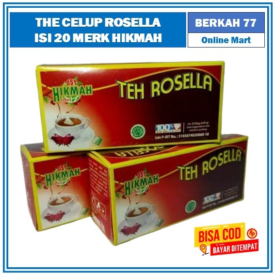 teh bunga rosella celup