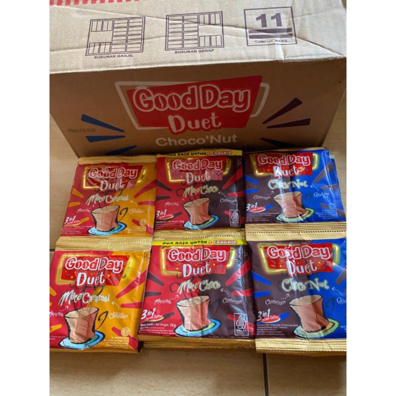 

Kopi Goodday Duet (1 renceng isi 10 sachet)