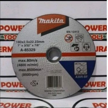 

Mata Gerinda Potong MAKITA 7" X 2,5 MM A-85329 Batu Potong Gurinda 7