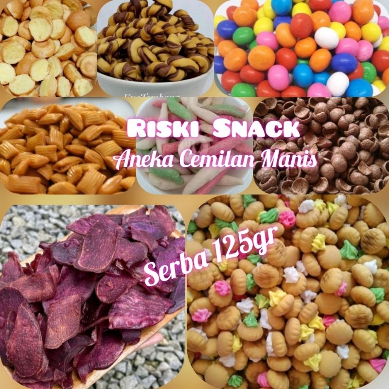 

{Riski Snack - Gaga} Aneka Cemilan Manis , Serba 125gr