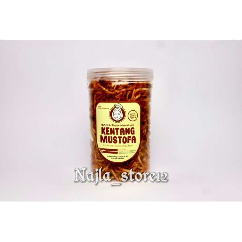 

Kentang Mustofa Pedas Manis 250 gram Toples 1000 mili
