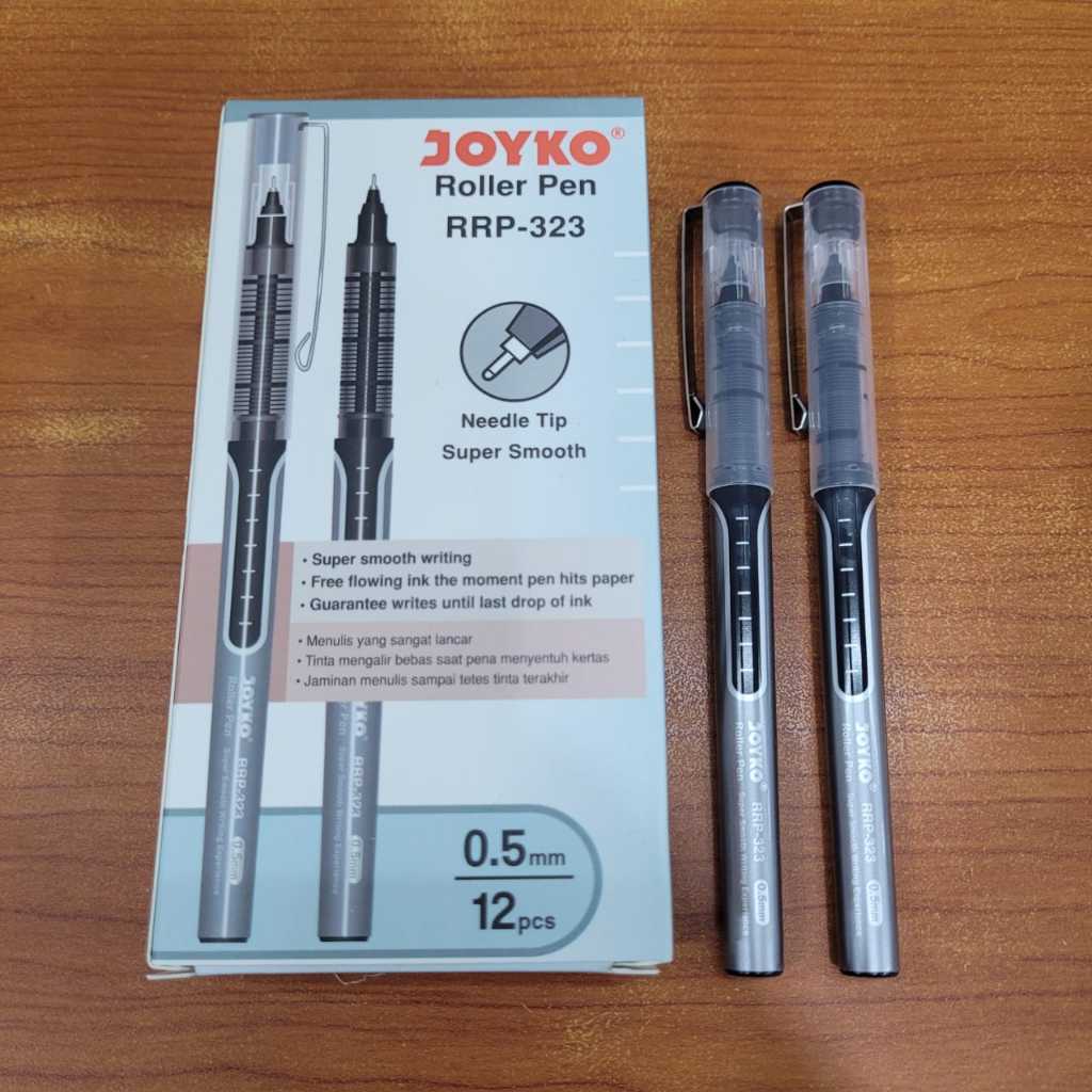 

Roller Pen Gel Pulpen Rol Joyko RRP-323 0.5 mm 1 Lusin (12 Pcs)