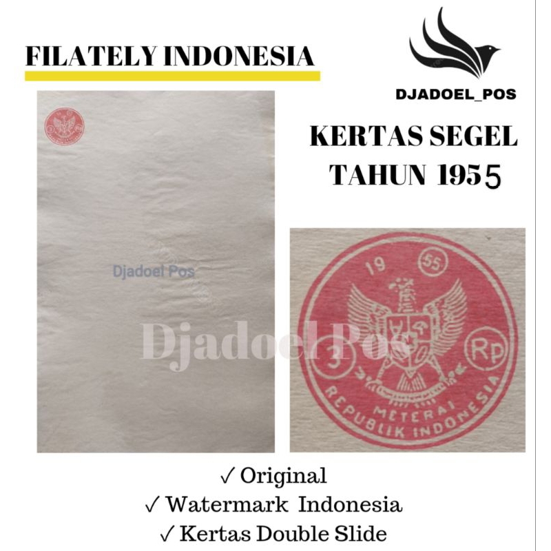 

KERTAS SEGEL TAHUJ 1955 (Buy 1 Get 1 Free) Double Asli
