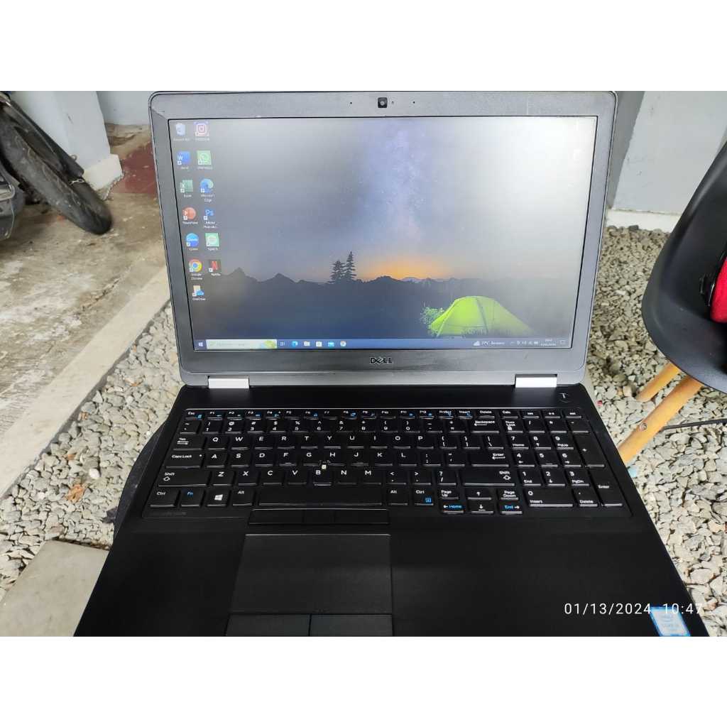 Laptop Dell E5570 I5 Gen 6 RAM 8GB SSD NVME 256GB