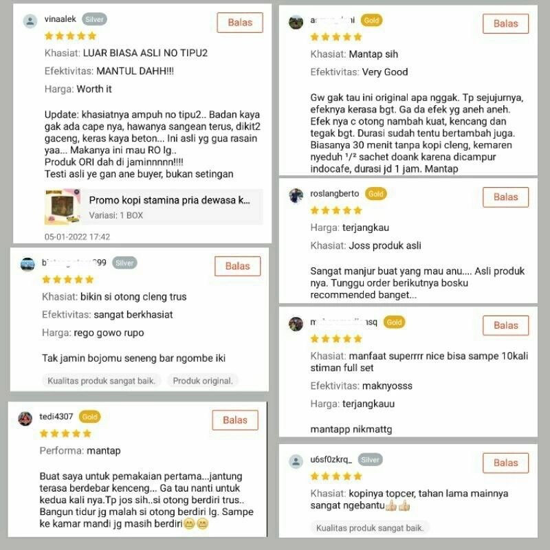 

Kopi Herbal J A N T A N Stamina Pria