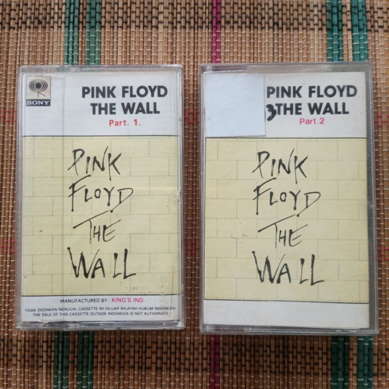 Pink Floyd - The Wall Part 1 dan 2 " Cassette Tape kaset Pita