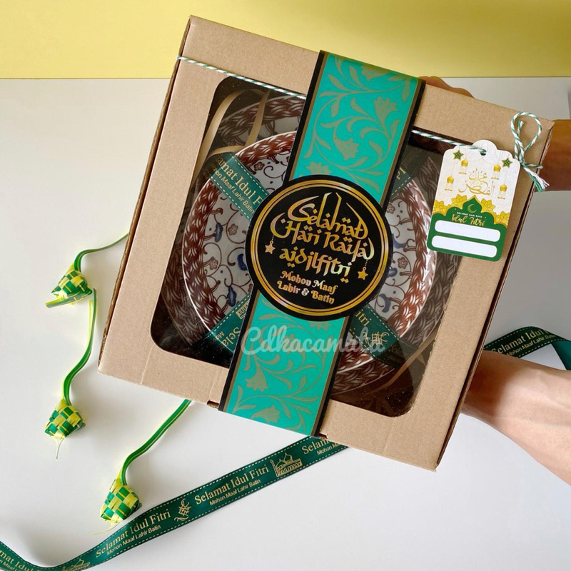 

Hampers idul fitri piring mangkok keramik elegan