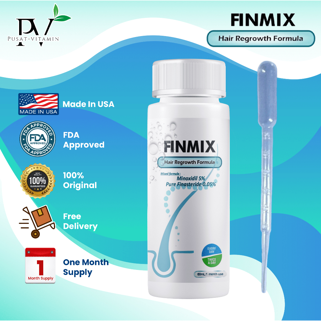 FINMIX Minoxidil 5% Vitamin Rambut ORIGINAL