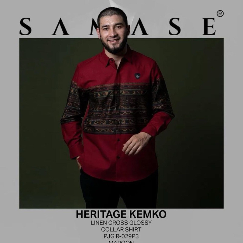 SAMASE KEMKO HERITAGE LS (R029P) MAROON
