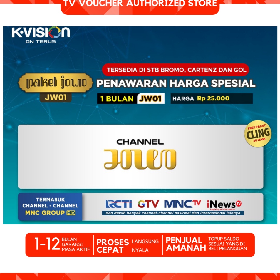 Promo Jowo Paket Kvision Paket Jowo JW1
