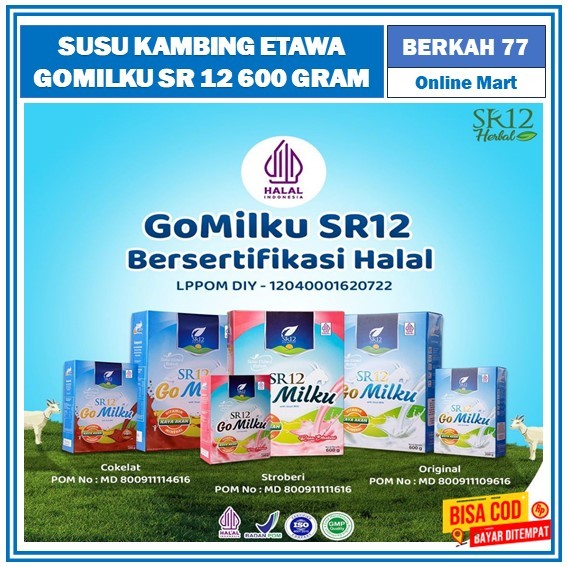 

susu kambing etawa SR12 GOMILKU 600 Gram