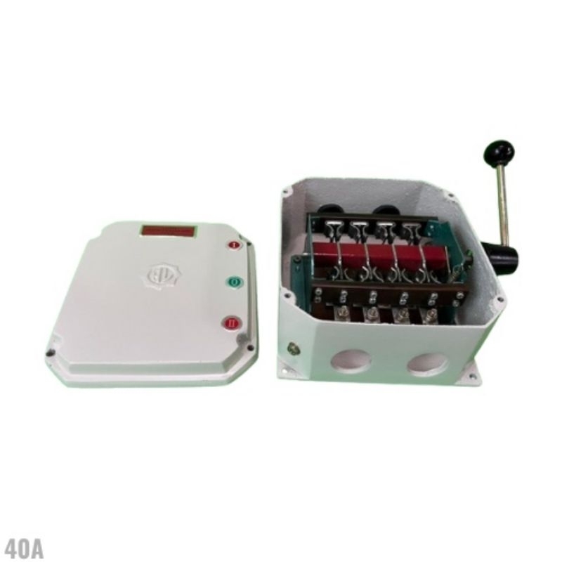 Ohm Saklar 40A - ON-OFF-ON (merk AL)/Handle Genset/Handle Listrik 40A/ COS 4P 40A/GZ I-0-II/ Cam Sta