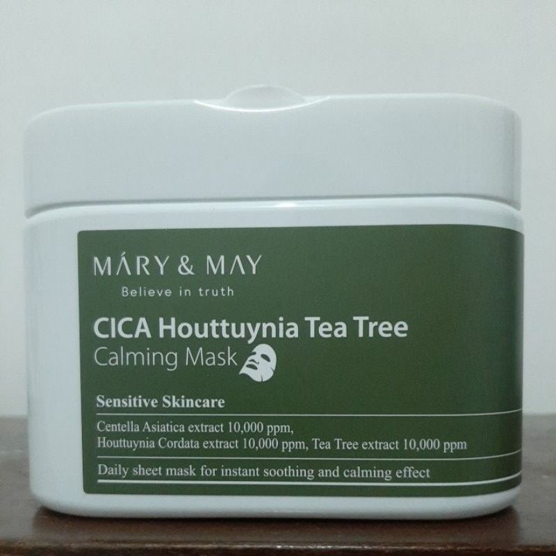 MARY & MAY CICA Houttuynia Tea Tree Calming Mask Preloved