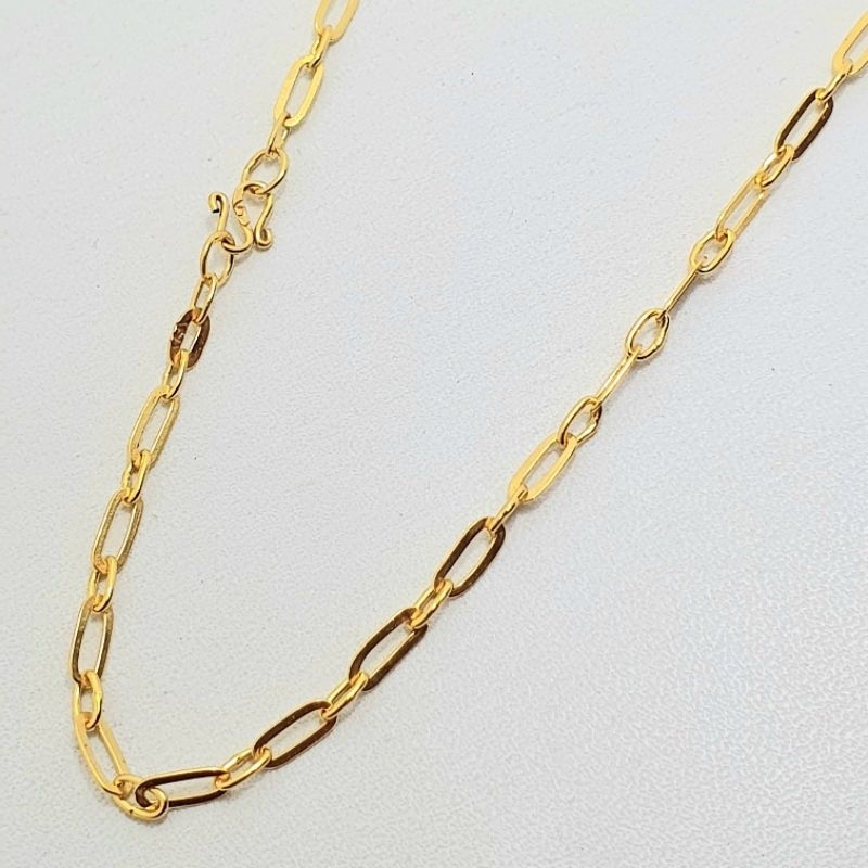 Kalung Emas Muda Paper Clip 3 Gram