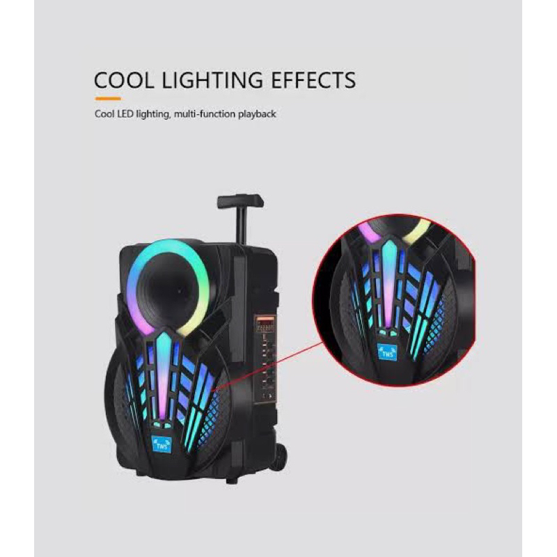 Finito Speaker Portable 12 Inch Finito Speaker 12 inci Portable Speaker 12 inch Finito spekaer 2 Mic