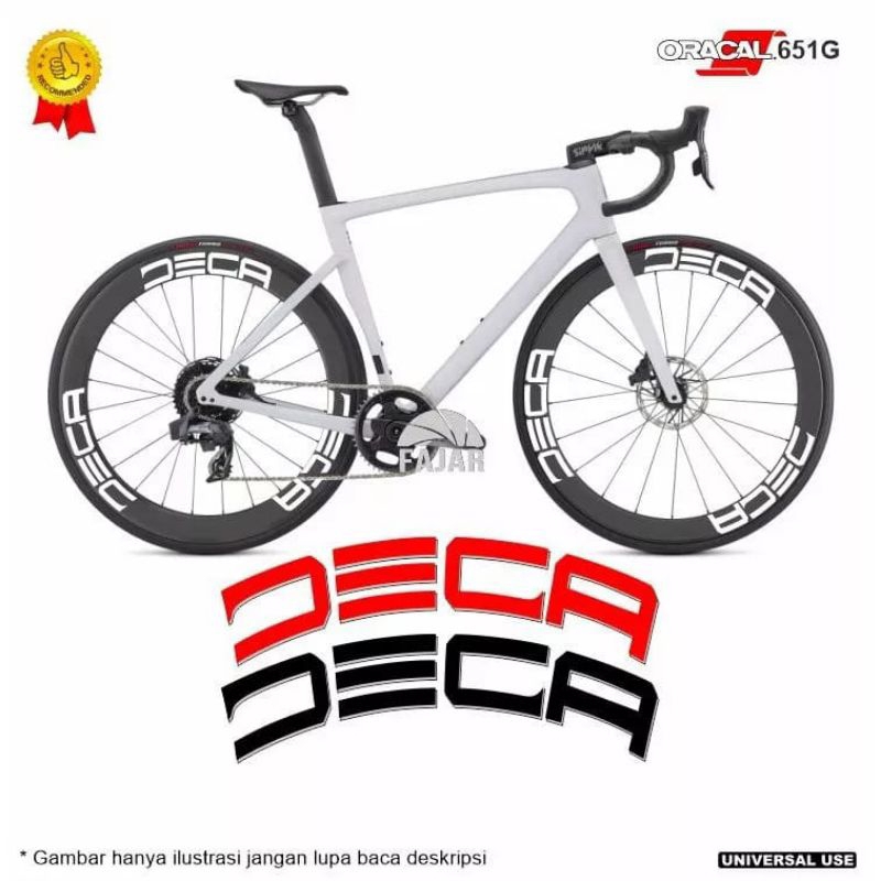 DECA CUTTING STIKER VELG/RIM 700/RB/FIXIE