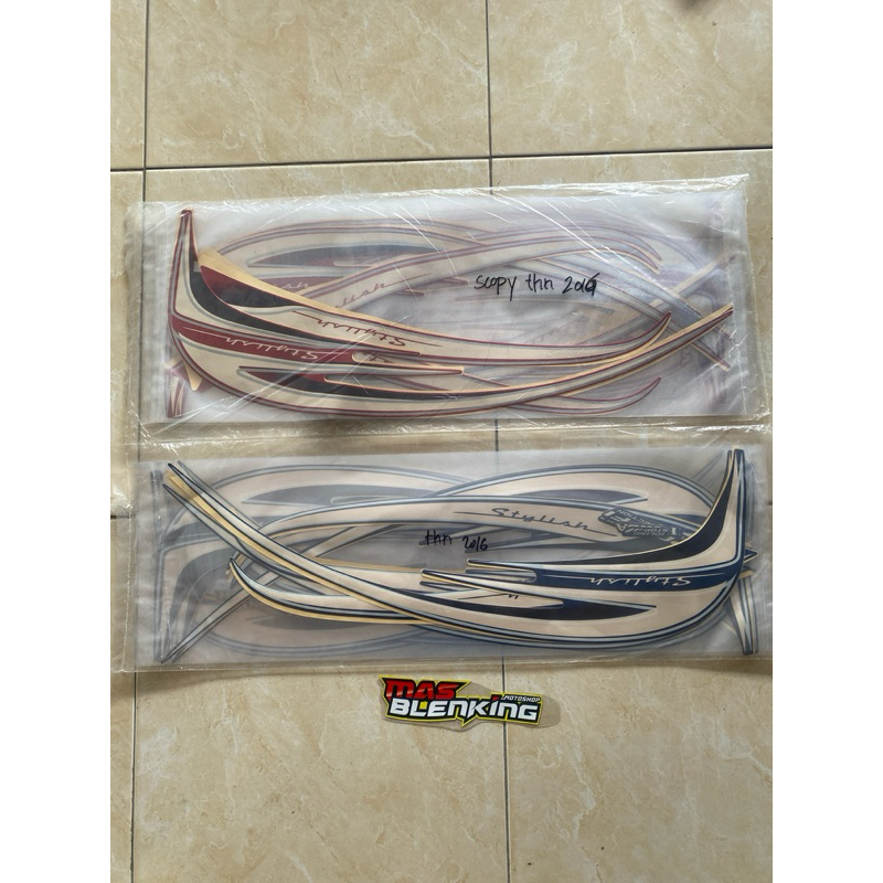 lis/Stripping/stiker Scoopy stylish tahun 2016