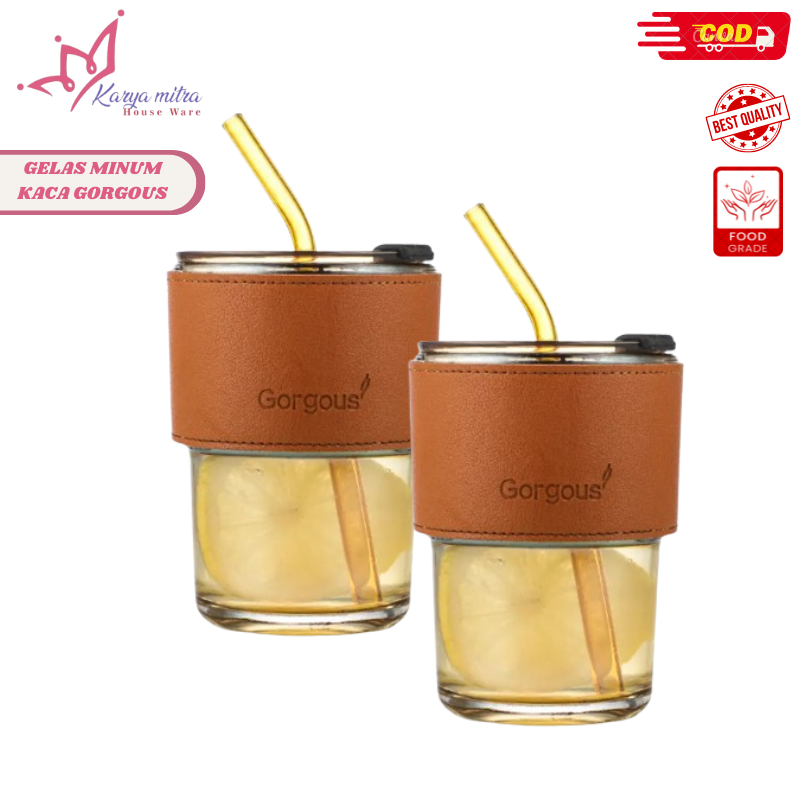 Gelas Minum Gorgous Kaca/Souvenir Gelas Mug Cangkir Kaca