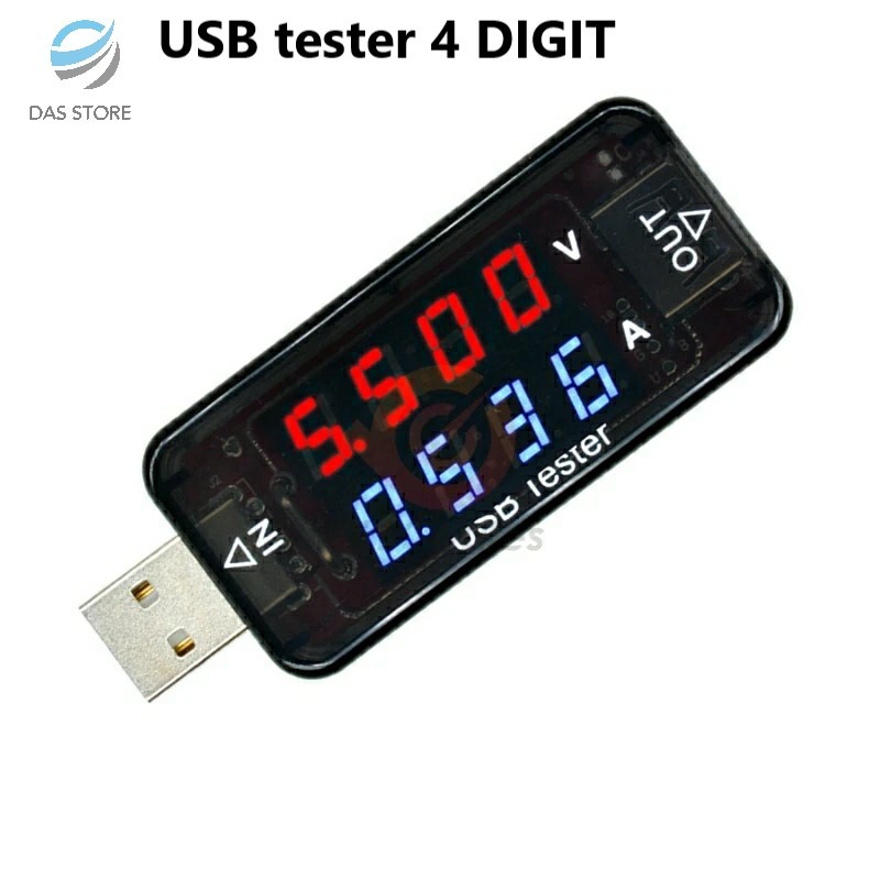 USB Charger Kweisi Power Current Voltage Tester Detector 4 DIGIT 3-30V DC 0-5A