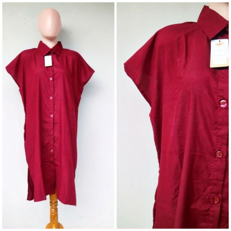 Daster polos full Kancing Depan | Daster Busui friendly