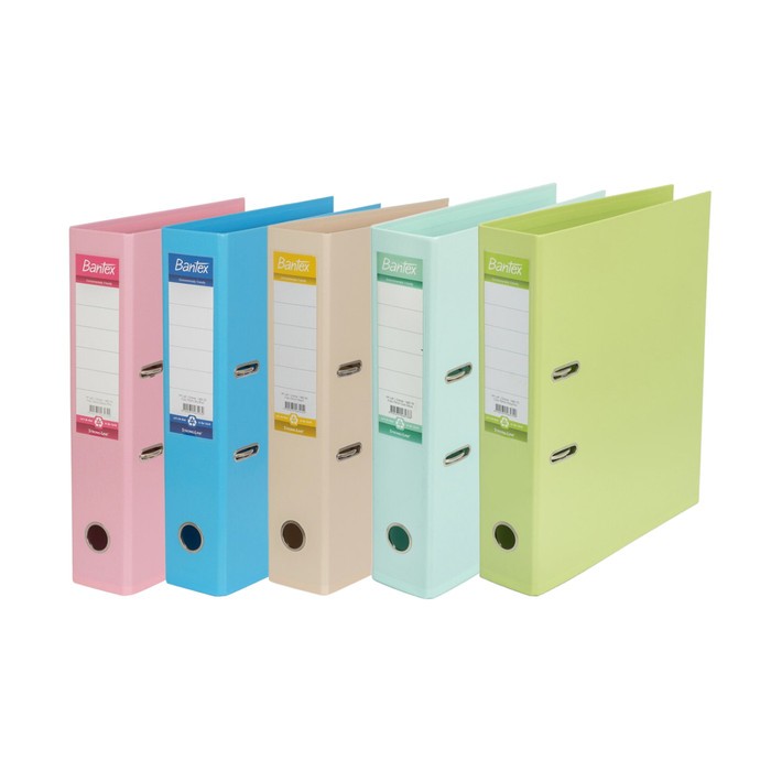 

Bantex Ordner A4 5cm PVC Lever Arch File Warna Pastel # 1451 (pcs)