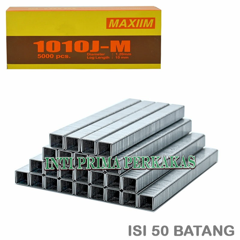 

Refill Isi Staples Paku Tembak Air Stapler Nailer U Kotak 1010J/10mm - Maxiim