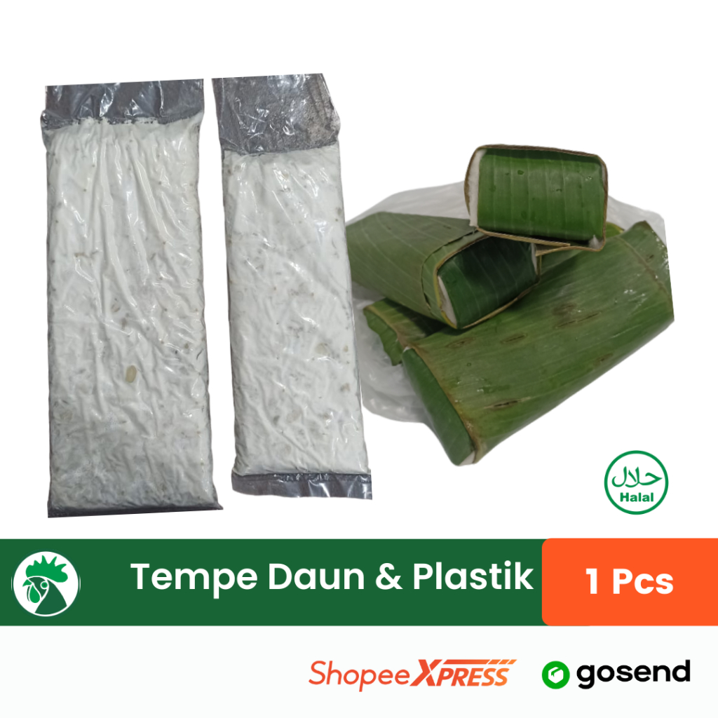 

Tempe Daun dan Tempe Kupas Kulit Per Papan