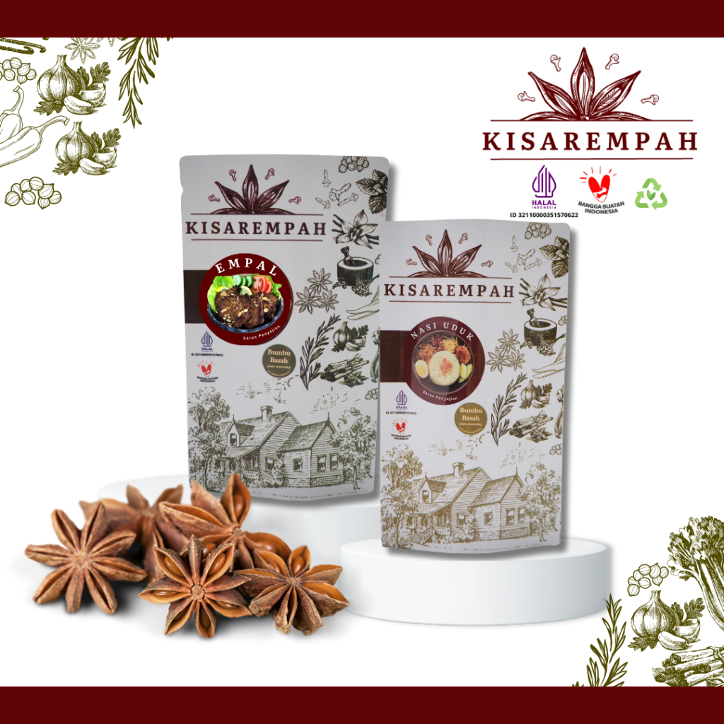 

Bumbu Empal & Nasi Uduk | 2 SASET | Bumbu Instant Cepat Saji by KisaRempah
