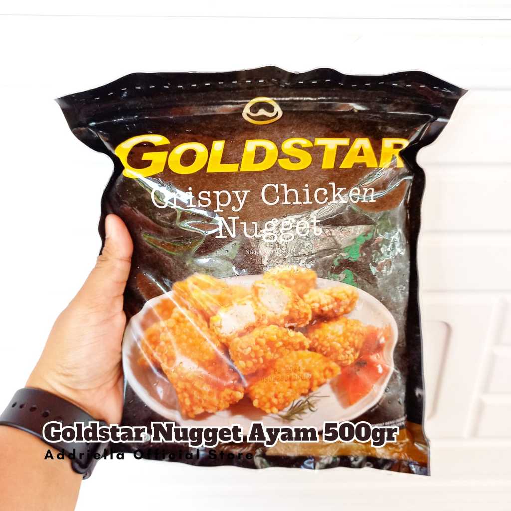 

ADDRIELLA Goldstar Crispy Nugget Ayam 500gr | Goldstar/Frozenfood/Frozenfood Murah