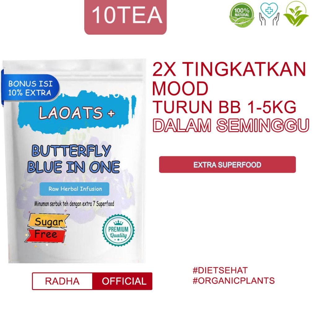 

Bunga Telang Kering Minuman Diet Penurun Berat Badan Teh Telang Pelangsing Badan Laoats