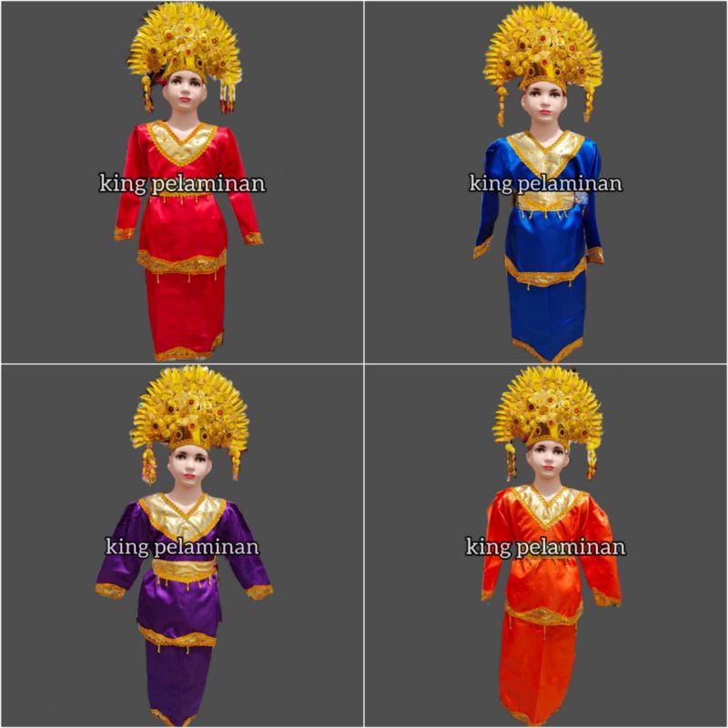 baju carnaval minang anak perempuan/baju tari minang TK-SMA