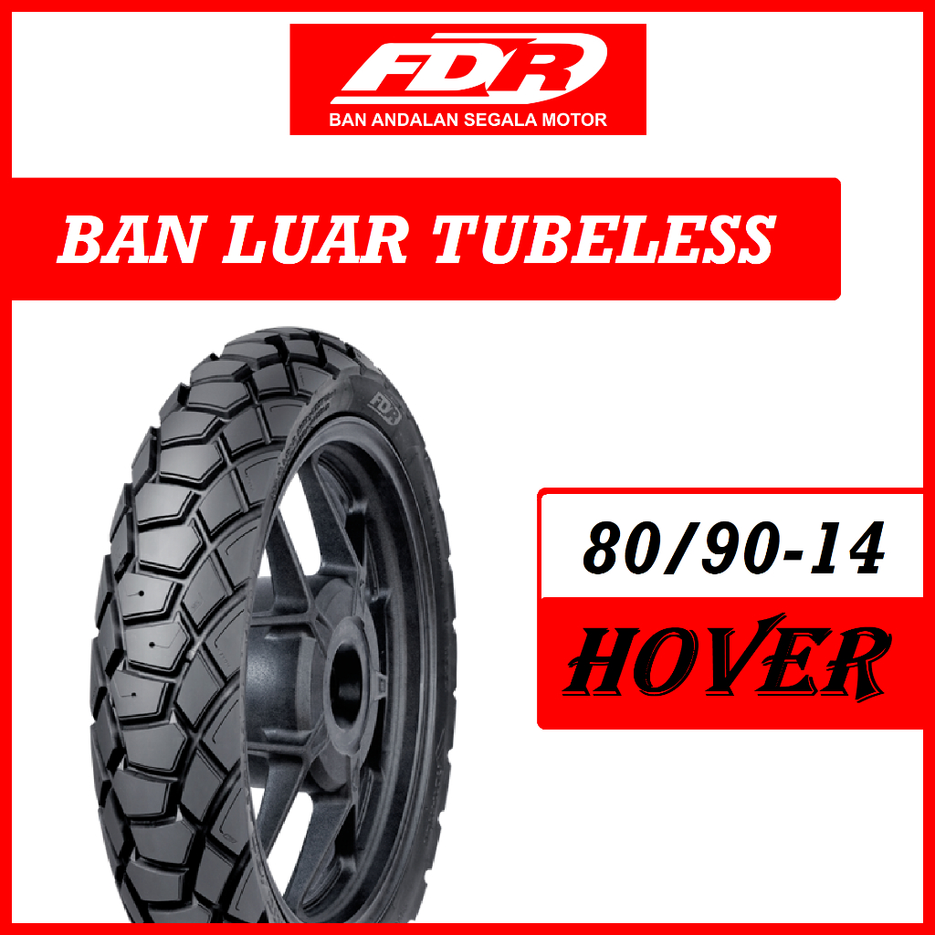 Ban Tubeless 80/90-14 HOVER FDR