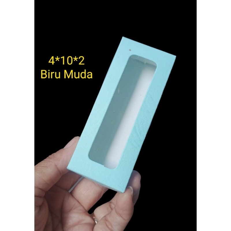 

Pesanan box 4*12,5*2,5 model frame biru muda