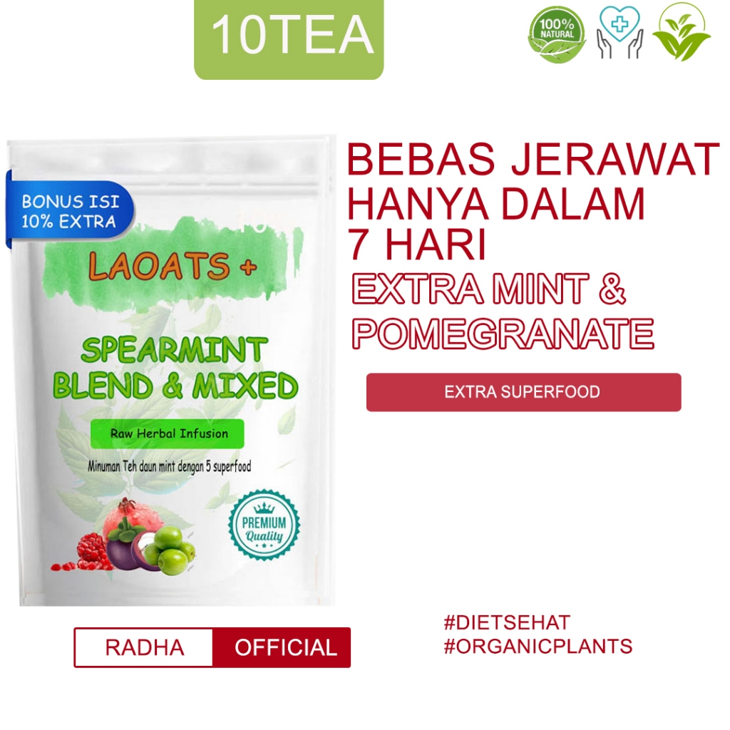 

Spreamint Tea Spearmint Tea Untuk Jerawat Organic Spearmint Tea Raw Herbal Peppermint Tea Laoats