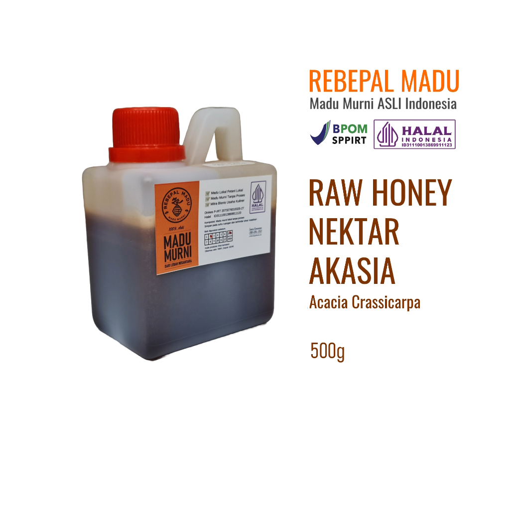 

Rebepal Madu Murni Asli Indonesia Nektar Akasia - 500 gr