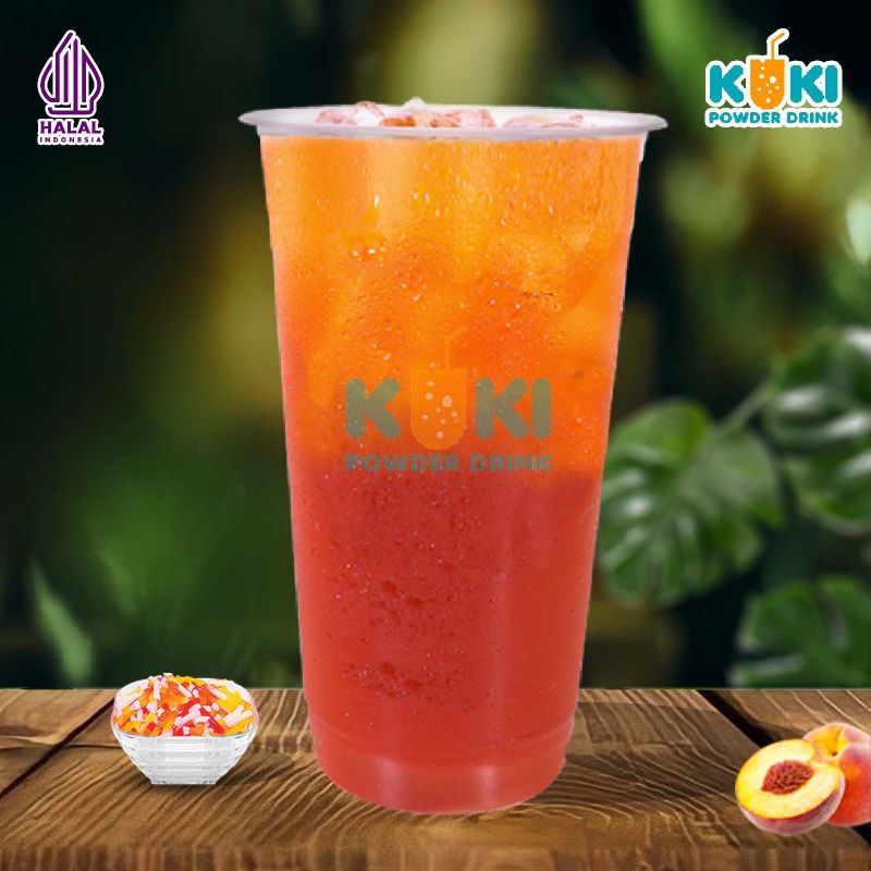 

Kuki Powder Drink Bubuk Minuman Premium Rasa Peach Tea 1 Kg