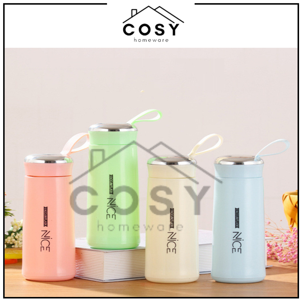 COSY Botol Minum Gelas Vacumm Flask NICE Botol Minum Dengan Tutup Anti Bocor Botol Minum Ada Peganga