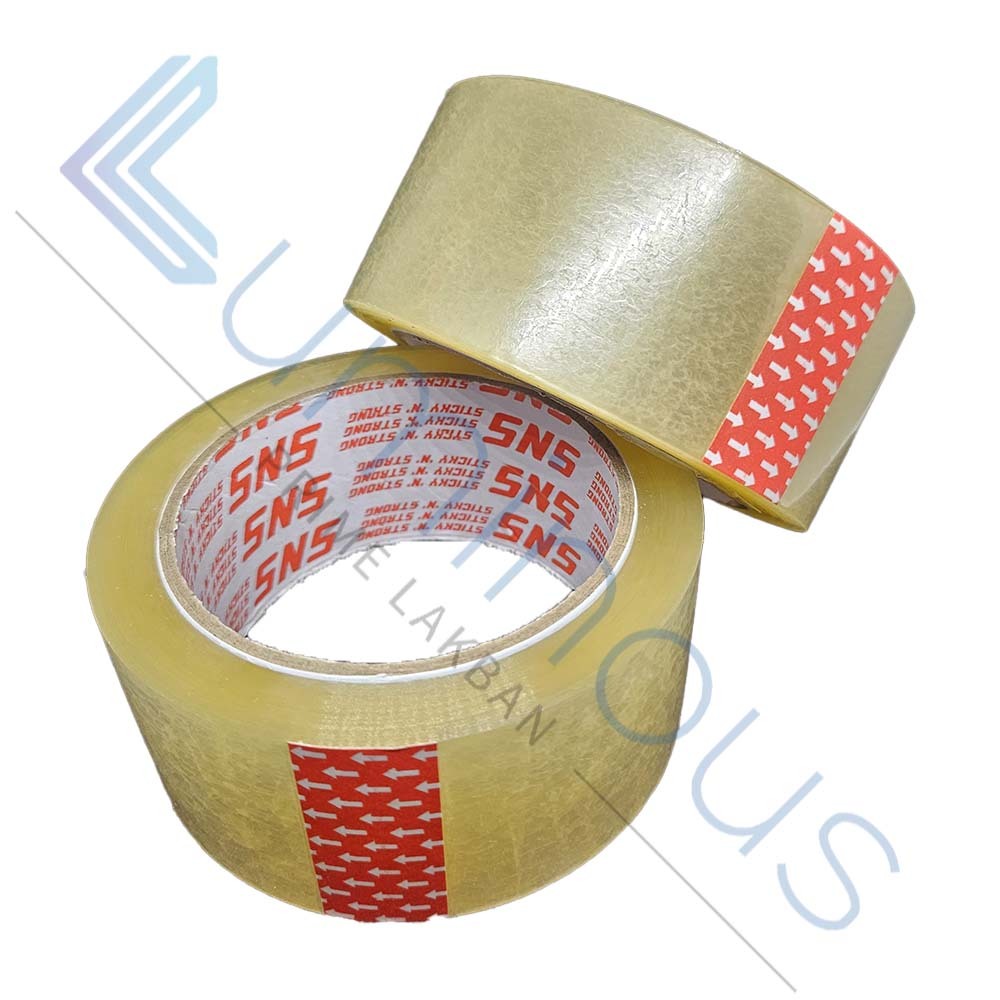 

Lakban Bening SNS Prime 100 Yard x 45mm x 45 micron - Luminous Series | Lakban Murah | Lakban Kuat
