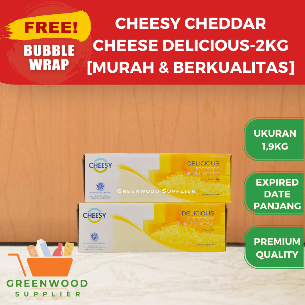 

Cheesy Delicious Cheddar Cheese - 1,9 KG