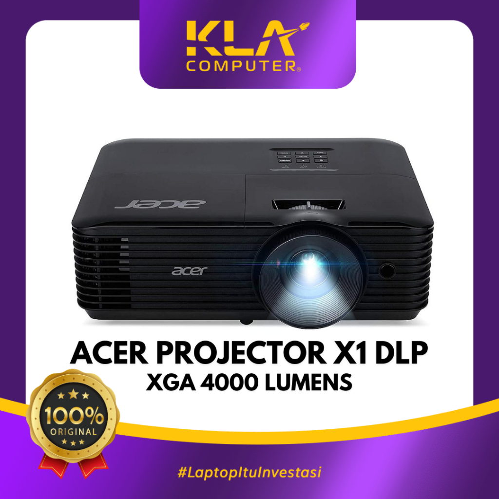 ACER PROJECTOR X1 DLP XGA 4000 LUMENS ACER ESSENTIALS PROJECTOR